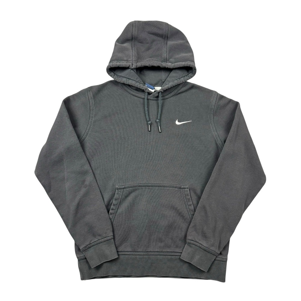 Nike Hoodie Men Medium Black Faded Club Fleece Sportswear Workout Gym Sweatshirt